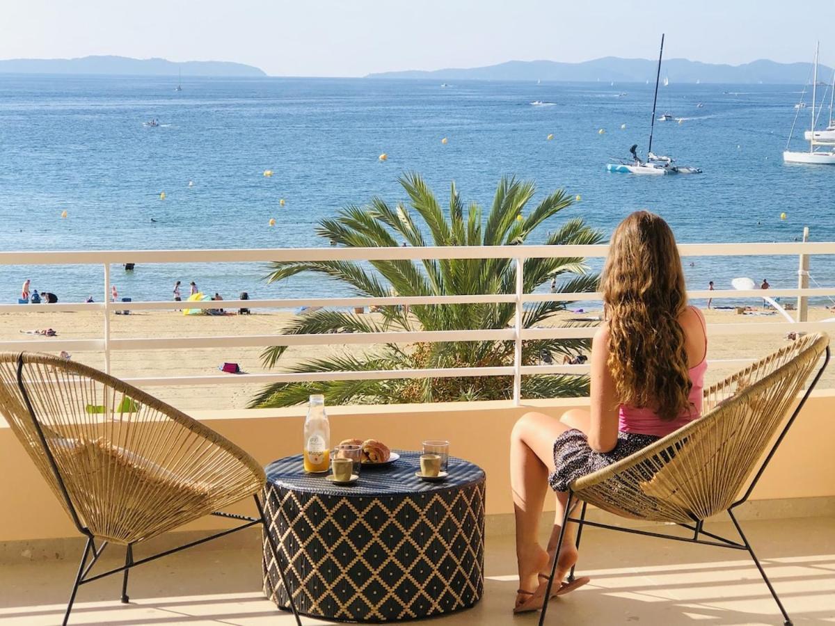 Appartement T3 Lumineux Traversant Totalement Neuf En Face De La Plage Front De Mer Vue Sur Les Iles Vue Mer Panoramique Assuree Residence De La Plage Centre Ville Du Lavandou 3Eme Etage Avec Ascenseur Appartement T3 Le Lavandou Exterior foto